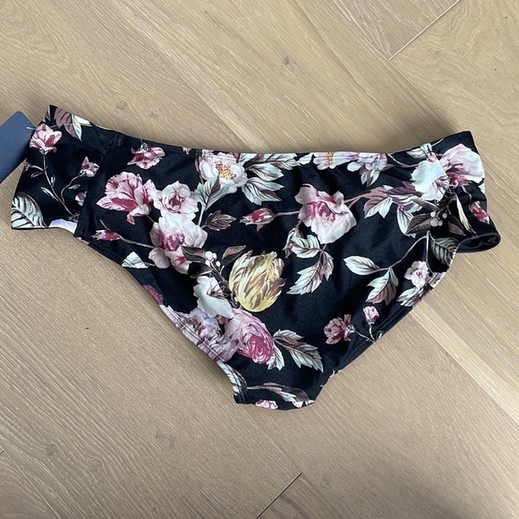 Nwt Rachel Roy Cherry Blossom Ruched Swim Bottom - Picture 6 of 7